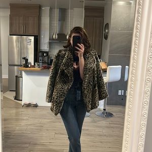 Zara “Mob Wife” faux fur coat